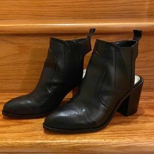 1. Slate Heel Cut-Out Booties